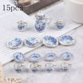 Miniature Items Cha Game Dollhouse Tea Set Toys for Girls Te Game for Girls Jugs and Cups Te Game Set Dining Ware Toys. 