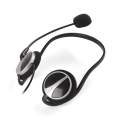 A4tech HS-5P Headphones - Omni-Directional Noise-Cancelling Mic - 2 Pin - For PC - Black. 