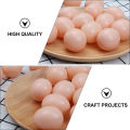 (8 Piece) Artificial Plastic Eggs for Broody Hen - Brown Egg (Light Weight Hollow Egg Shell). 