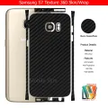 Samsung Galaxy S7 Skin/Wrap 360 Protection Carbon fiber/ Matte/ Transparent/ Leather Back And Sides Included Camera Skin. 