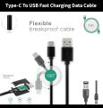 High-Speed Type C Fast Charging Data Transfer USB-C Cable | Male USB to Male Type-C Cable  - 100% Original Copper Supported for All Android Smartphones. 