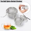 ModularTech - Tea Ball Strainer Mesh Reusable Stainless Steel Infuser Filter Clip Spice Herbal Diffuser Steeper Locking Kitchen Tools. 