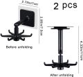 6 Hooks Kitchen Storage Rack 360 Degrees Rotating Hook Self Adhesive Kitchen Hooks Bathroom Hanger Shelf Hanging Rack Organizer. 