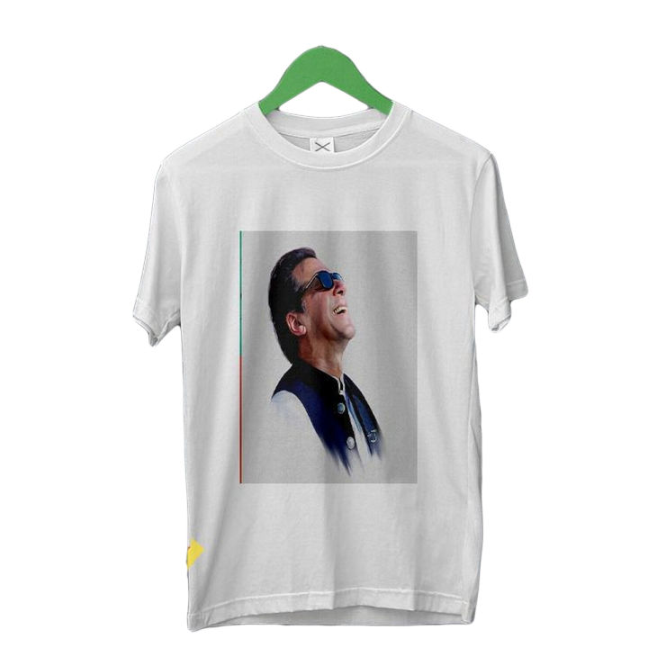 Imran Khan Poster Pti Imran Khan Smile Custom T-Shirt