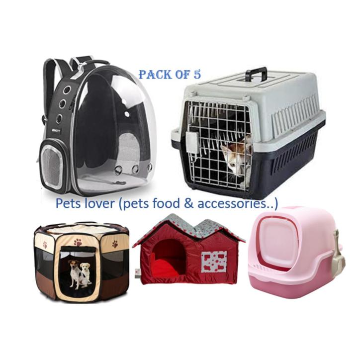 Pack of 5 Cat & Puppy Accessories Deal