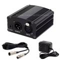 Phantom Power Supply - 48 V - 220 V - with free XLR Cable. 