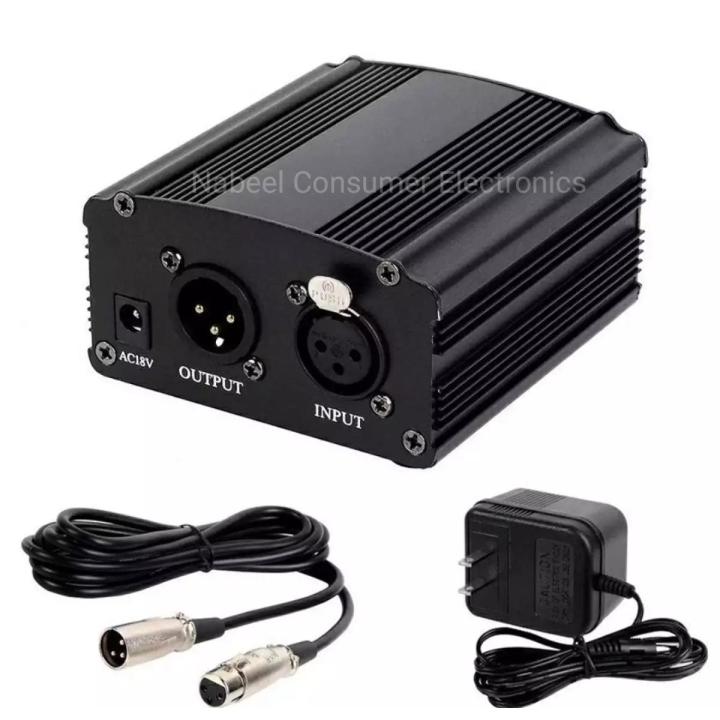 Phantom Power Supply - 48 V - 220 V - with free XLR Cable