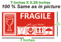 Fragile Stickers for Sensitive Products Handle With Care-pack of 100. 