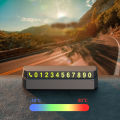 Phone Number Plate Hidden Press Type Temporary Parking Card. 