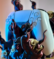 Spooky Controller Stand - PlayStation/Xbox Switch Halloween Scary Controller Stand Compatible for all Controllers and PC Controllers, Unique Halloween Desk Organizer for Gamers. 