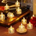 Flameless LED Light Candle LED Crystal Candle Light Transparent Shell Electronic Night Lamp Dating Party Holiday Home Decoration. 