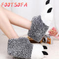 Neutral Cute Bear Caw Shoes Plush  Slippers Paws  Sweetheart Shoes. 