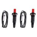 2X Piezo Ignition Set with Cable 1000Mm Long Push Button Lighters. 