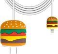 Suitable for Apple 12 charger protective cover Cartoon bite protective cover Cord bite USB charging head protective cover. 