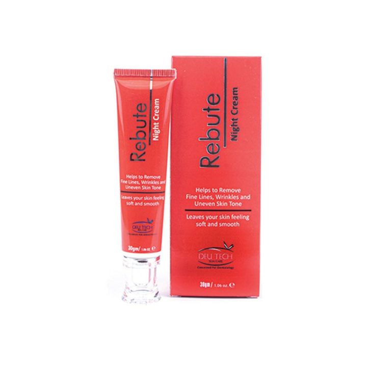 Rebute Night Cream | Rejuvenating night cream for overnight skin repair and hydration. | 30g