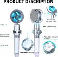 High Pressure Shower Heads Turbo Spa Massage Shower Head Handheld Turbo Fan Shower 360 Degrees Rotating Power Shower Head Nozzle Shower Head Kit Turbocharged Shower. 