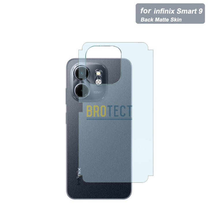 Infinix Smart 9 Back Matte Protector Soft Skin Sheet Film Protection vinyl wrap paper For infinix smart9 - Transparent