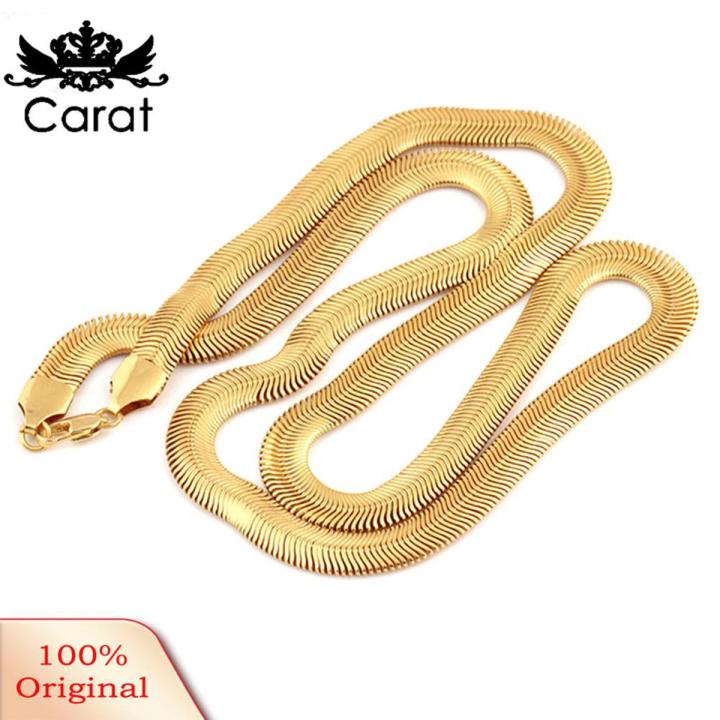 Carat Fashion Punk Hip Pop Rock Kpop Rapper Unisex Copper Snake Chain Necklace Jewelry