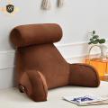 All Season Reading Pillow Office Sofa Bedside Back Cushion for Chair 16x18 inches Backrest Pain Relief Cushion with Removable Neck Pillow. 
