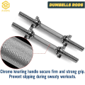 Dumbbell Rods, Solid Iron Rod Curl Bar Collars Dumbbell Handle, Body Building Dumbbell Rod, Pair of Steel Rod, Dumbbell Weight Bar Iron Rod Fitness Exercise Home Gym. 
