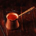 Coffee Wooden Handle Turk Turkish Coffee Pot 320Ml Coffee Turk Turkish Copper Coffee Maker for Turk Cezve Cafeteria. 