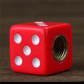 4PCS Dice Universal Tire Valve Caps Car, Truck, Bike Wheel Car Accessories - Tire Air Valve Covers for Car Rims & Bicycle Tires. 