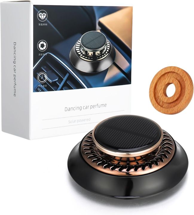 Electromagnetic Solar Powered Rotating Car Perfume