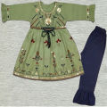 baby embroidery frock cotton 6 year to 12 year. 