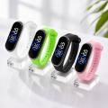 Digital Touch LED M4 Sports Kids Watch, Waterproof, Silicon Strap, Adjustable, Stylish Smart Band for Boys and Girls. 