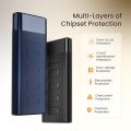 Ambrane 10000mAh Slim Power Bank, 20W Fast Charging, Dual Output, Type C PD (Input & Output), Quick Charge, Li-Polymer, Multi-Layer Protection for iPhone, Anrdoid & Other Devices (Stylo 10K, Blue). 