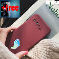 (Free Tempered Glass)Biruiqu For ASUS ROG Phone 5 Series ROG 5Shockproof Anti Slip Soft TPU Sandstone Matte Back Case Cover. 