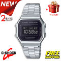(Ready Stock) G .Shock A168 Men Watch Digital Sport Watch LED Display Water Resistant Shockproof and Waterproof World Time LED Light Sports Square Wrist Watches A168WEM-1 (copy original 1.1 premium). 