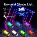 Universal Light for bike Rechargeable 7 Colors / Motorcycle Bike Flashing Light Recharge Modified Light Night Flying Signal Lamp LED Navigation Flash Light 1 Pcs. 
