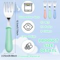 12PCS Toddler Forks Toddler Utensils,Stainless Steel Baby Forks,Kids Silverware Children's Cutlery Set for Self Feeding. 