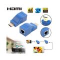 HDMI Extender 30M Extend HDMI by CAT5e Cat6 Cable Network With Original Box. 