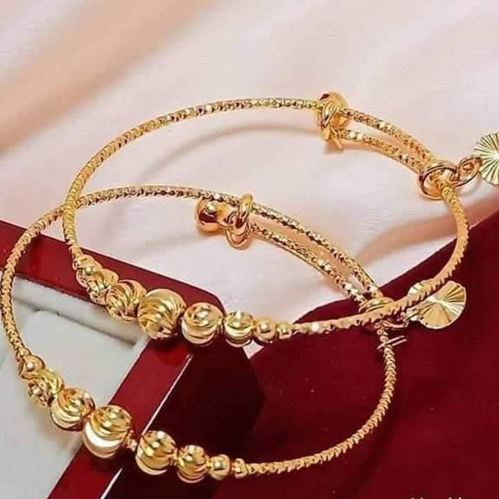 new stylish golden bracelets pair style  fanncy design 65