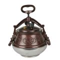 fghani Messi Pressure Cooker – Brown Color – Triple Safety System with 3 Valves & Bypass Valve – Heavy Duty Aluminum – 5L, 8L, 10L, 15L Sizes – Safe & Durable Cooking Pot. 