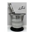 Stainless Steel Mortar & Pestle Spice Grinder Masala Crusher Grinding Chili's Mixing & Mincing Kitchen Lungri Hawan Dasta Size 1 To 10-Basic Kitchen Accessories. 