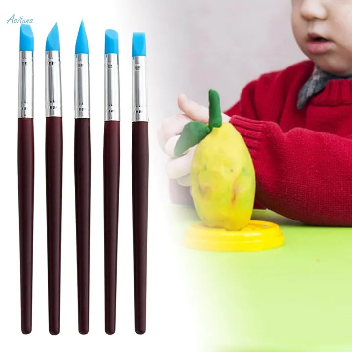 5Pcs%20Silicone%20Clay%20Sculpting%20Tool%20for%20Gift%20Sculpture%20Nail%20Art%20-%20Image%204
