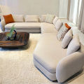 Elegant L Shape Sofa in Off_white. 