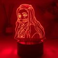 Kimetsu No Yaiba Nezuko Kamado Figure Led Night Lights for Bedroom Decor Nightlight Kids Child Table 3d Lamps Demon Slayer Gifts. 