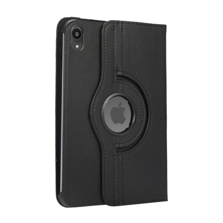 For Apple iPad mini 6 2021/Mini 7 2025 Case 360 Rotating Leather Flip Smart Protective Cover