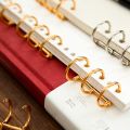 20Pcs 3 Ring Gold Book Rings Leaf Binders Office Book Rings Snap Split Hinged with 20 mm Inner Diameter Gold Book Rings. 