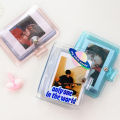 Photography Cute Card Stock Binders Albums Transparent Glitter Jelly Color Photo Album Mini Photo Album Card Holder Instax Album. 