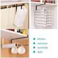 Under Cabinet Paper Towel Holder - No-Drill Sliding Tissue Rack for Kitchen - Durable Wall-Mounted Design. 