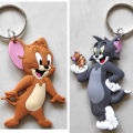 Tom and Jerry Key chains | Bag Keyring| (Pack of 2)|"Charming Tom and Jerry 3D Cartoon Keychain: A Whimsical and Timeless Addition to Your Collection!". 