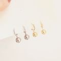 [ New ] Retro Women's French Metal Ball Delicate Small Earrings 2024 Trendy Men's Beautiful Circle Minimalist Design Ear Clip. 