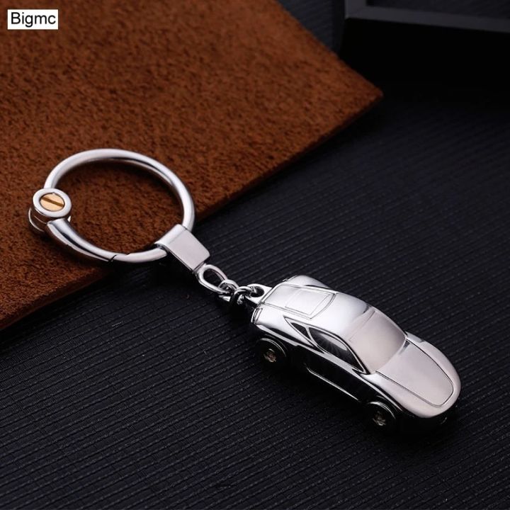 Top Car Key Chain Men Women Brand Car Shape With lights High Quality Key Holder Metal Keychain Car Key Ring Gift Jewelry K17385