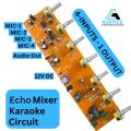 4-Channel Echo Mixer Karaoke Circuit, PT2399 IC, Audio Signal Mixing. 