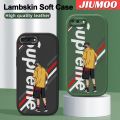 JIUMOO For iPhone 7 Plus iPhone 8 Plus Case Fashion Cool Boy Thin Leather Soft Full Lens Camera Protect Cases Shockproof Back Cover Casing. 